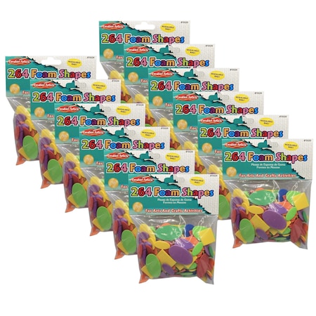 Charles Leonard Assorted Foam Shapes, 3168PK 70526